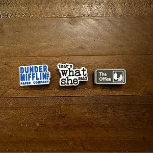 The Office 3 Piece‎ Crocs Charms Set